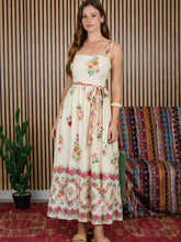 Load image into Gallery viewer, Floral Belted Midi Dress
