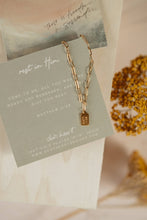 Load image into Gallery viewer, Rest in Him Mini Tag Necklace
