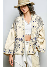 Load image into Gallery viewer, Kimono Style Embroidered Cardigan
