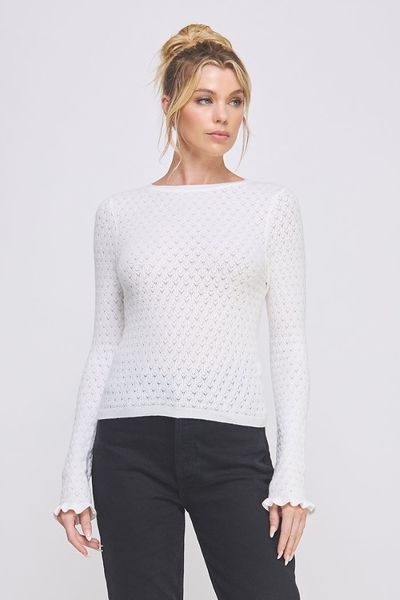 Pointelle Knit Top