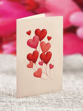 Load image into Gallery viewer, Mini Heart Balloons Pop-Up Card
