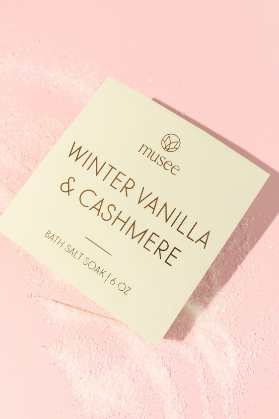 Winter Vanilla + Cashmere Mini Bath Salt Soak