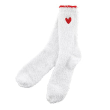 Load image into Gallery viewer, Cozy Socks with Red Heart Ornament
