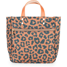 Load image into Gallery viewer, "Joey" Leopard Nylon Tote with Leather Accents
