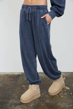 Load image into Gallery viewer, Drawstring Lounge Pants - Navy
