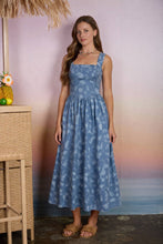 Load image into Gallery viewer, Floral Jacquard Midi Dress
