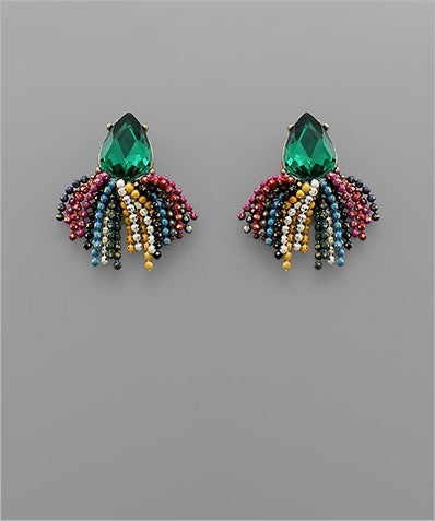 Teardrop & Tassel Earrings