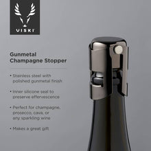 Load image into Gallery viewer, Warren Black Gunmetal-Plated Champagne Stopper
