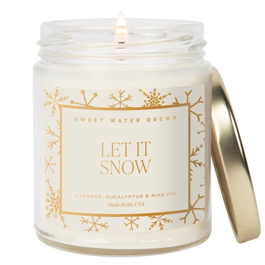 Let It Snow Candle
