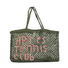 Load image into Gallery viewer, Apres Tennis Club Woven Jute Tote
