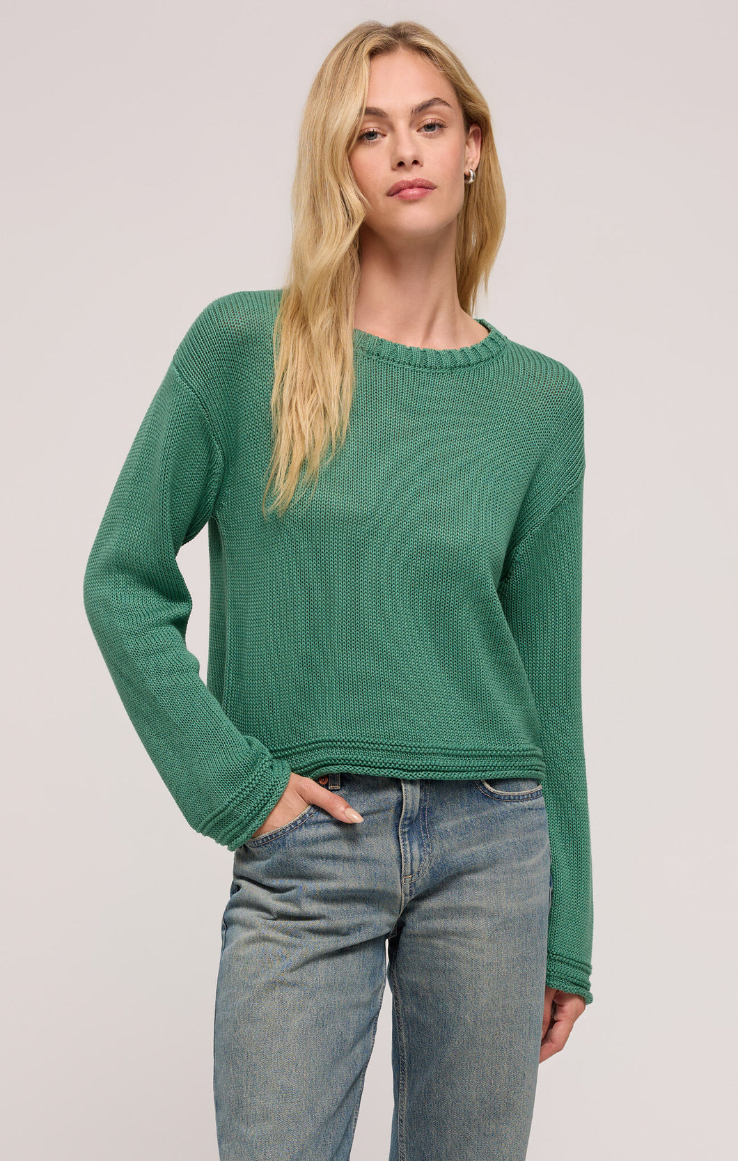 Emerson Spring Sweater - Botanical Green