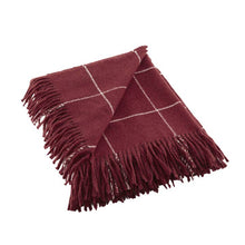 Load image into Gallery viewer, Red Cashmere-Like Throw Blanket - 50x60
