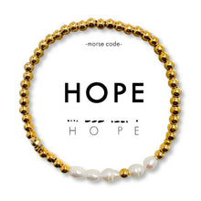 Load image into Gallery viewer, Morse Code Waterproof Beaded Bracelet | HOPE
