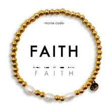 Load image into Gallery viewer, Morse Code Waterproof Beaded Bracelet | FAITH
