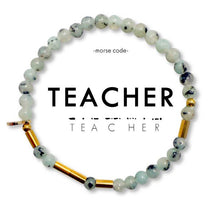 Load image into Gallery viewer, Morse Code Beaded Bracelet | Teacher

