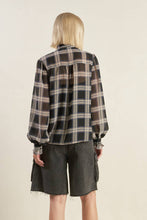 Load image into Gallery viewer, Plaid Bow Blouse
