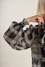 Load image into Gallery viewer, Plaid Bow Blouse
