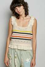 Load image into Gallery viewer, Sleeveless Striped Knit Tank
