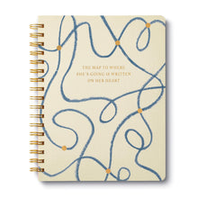 Load image into Gallery viewer, Spiral Notebook - The map to where she is going
