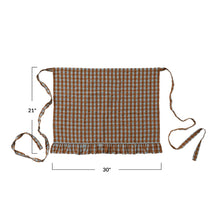 Load image into Gallery viewer, Gingham Cotton Half Apron
