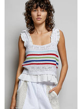 Load image into Gallery viewer, Sleeveless Striped Knit Tank
