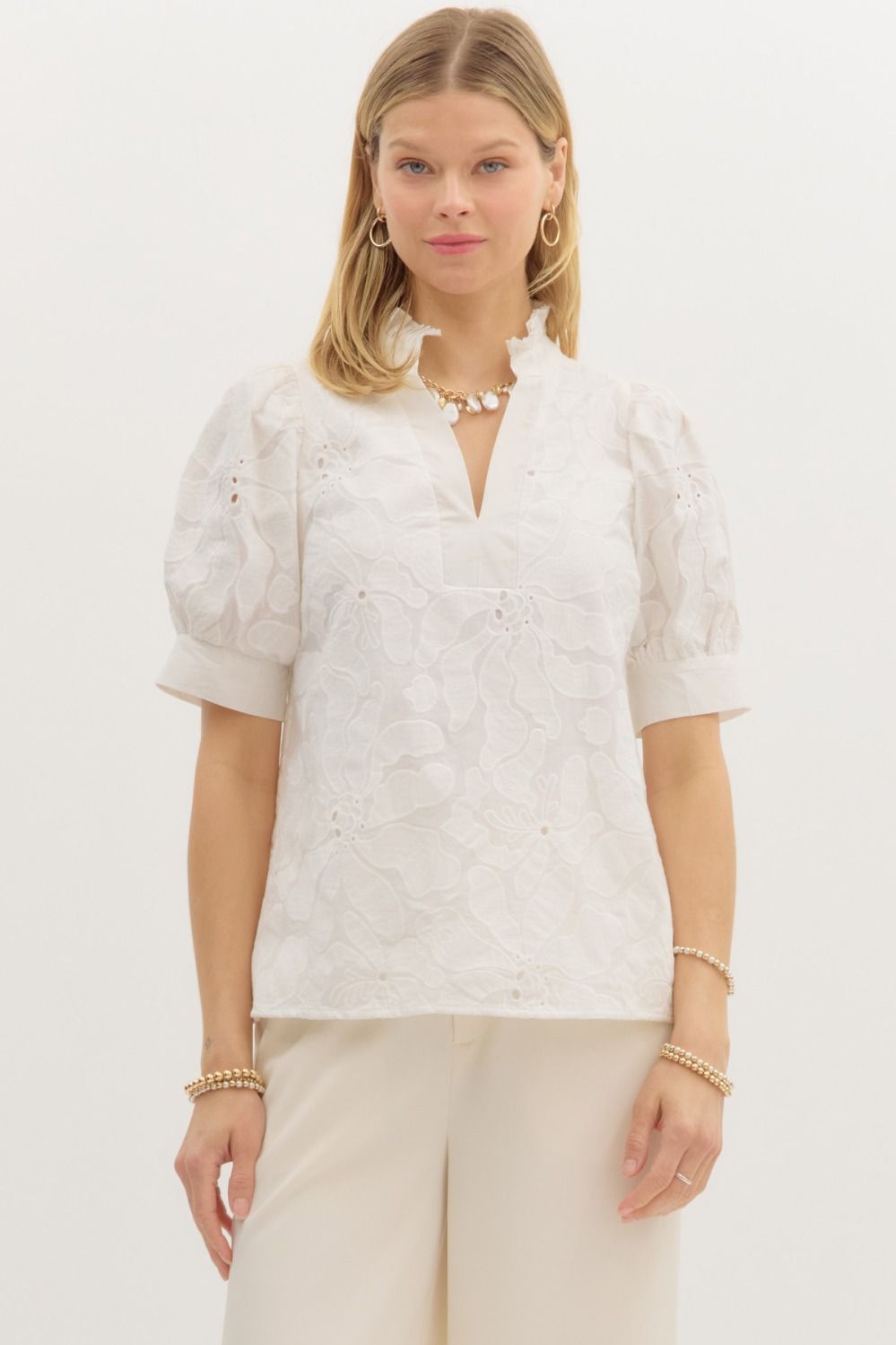 The Annabella Puff-Sleeve Blouse