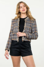 Load image into Gallery viewer, Tweed Plaid Jacket
