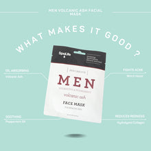 Load image into Gallery viewer, Men's Volcanic Ash Hydrating Face Mask
