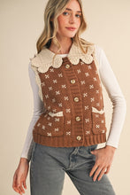 Load image into Gallery viewer, Doll Collar Sweater Vest
