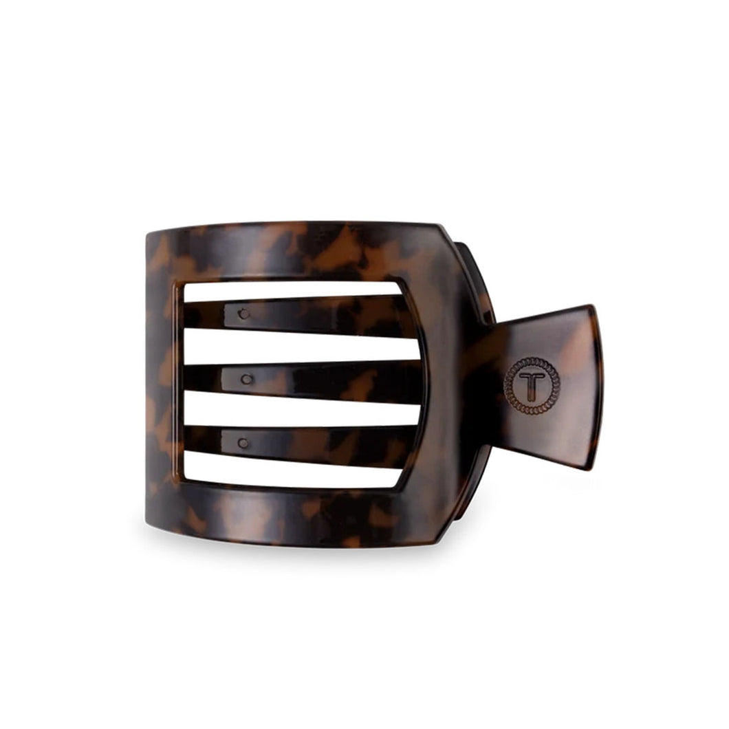 Medium Flat Square Clip - Tortoise