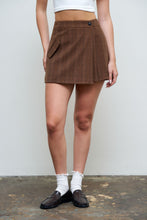 Load image into Gallery viewer, Plaid Wrap Mini Skirt
