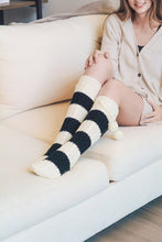 Load image into Gallery viewer, Knee High Striped Pom Pom Socks
