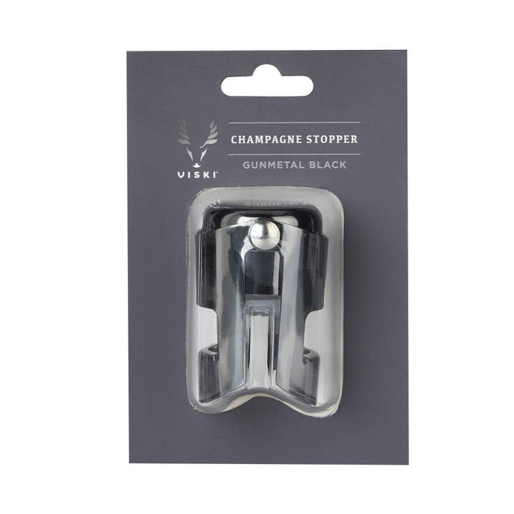 Warren Black Gunmetal-Plated Champagne Stopper