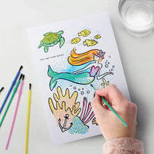 Load image into Gallery viewer, Paint with Water - Mermaid Birthday Card
