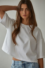 Load image into Gallery viewer, Crew Neck Drop Shoulder T-Shirt
