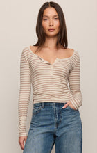 Load image into Gallery viewer, Andie Striped Henley Top
