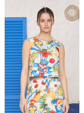 Load image into Gallery viewer, Tropical Picnic Sleeveless Top

