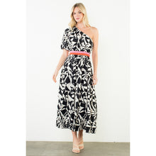 Load image into Gallery viewer, One Shoulder Midi Dress
