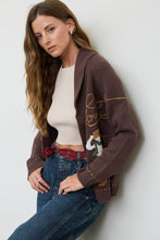 Load image into Gallery viewer, Howdy Cowboy Cardigan - Chocolate Brown
