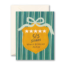 Load image into Gallery viewer, 5/5 Stars. Would Befriend Again - Card
