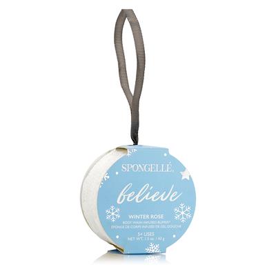 Spongelle Holiday Ornament - Winter Rose