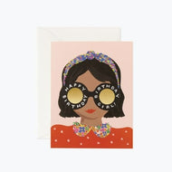 Headband Birthday Girl - Card