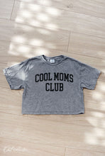Load image into Gallery viewer, Cool Moms Club Cropped Mineral Graphic Tee
