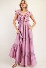 Load image into Gallery viewer, The Kallie Ruffle Maxi  Dress
