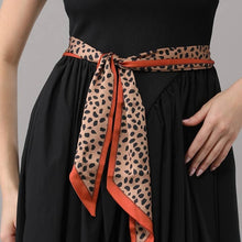 Load image into Gallery viewer, Satin Leopard Scarf
