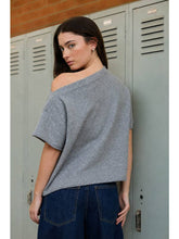 Load image into Gallery viewer, Off-Shoulder Heather Sweater
