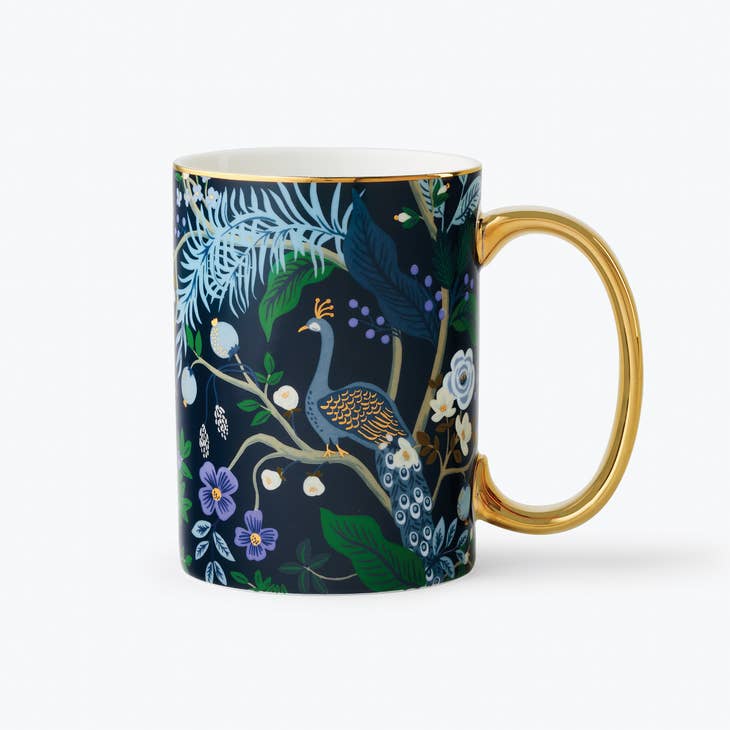 Peacock Porcelain Mug