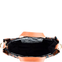 Load image into Gallery viewer, "Joey" Leopard Nylon Tote with Leather Accents

