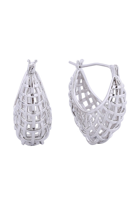 Basketweave Pincatch Earrings