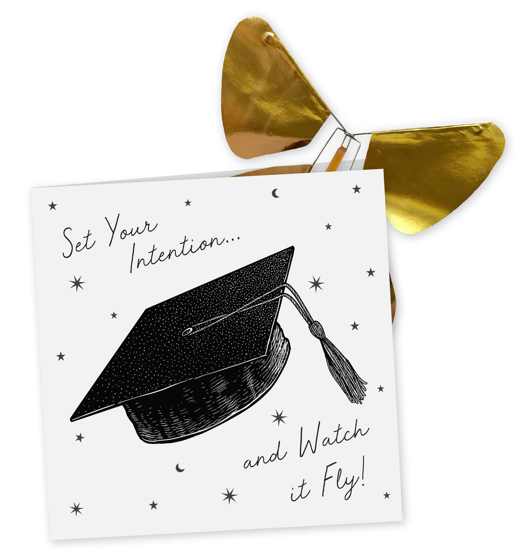 Graduation Card w/ Magic Butterfly
